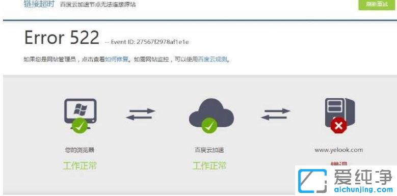XP純凈版系統(tǒng)下打開網(wǎng)頁總是提示Error 522錯誤怎么辦