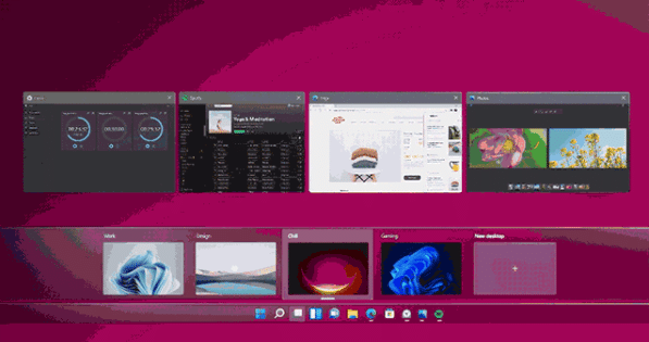 win11的多個桌面有什么用_win11創(chuàng)建多個桌面快捷鍵