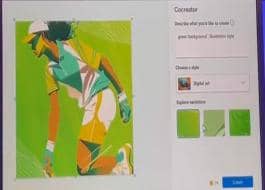 Win11畫圖應用引入Cocreator圖片生成功能
