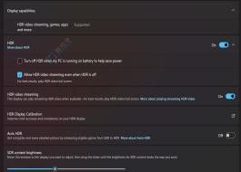 Win11 Build 27686 新增 HDR 視頻流測(cè)試功能