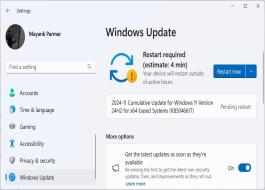 Win11 24H2/23H2/22H2 推送 11 月安全更新